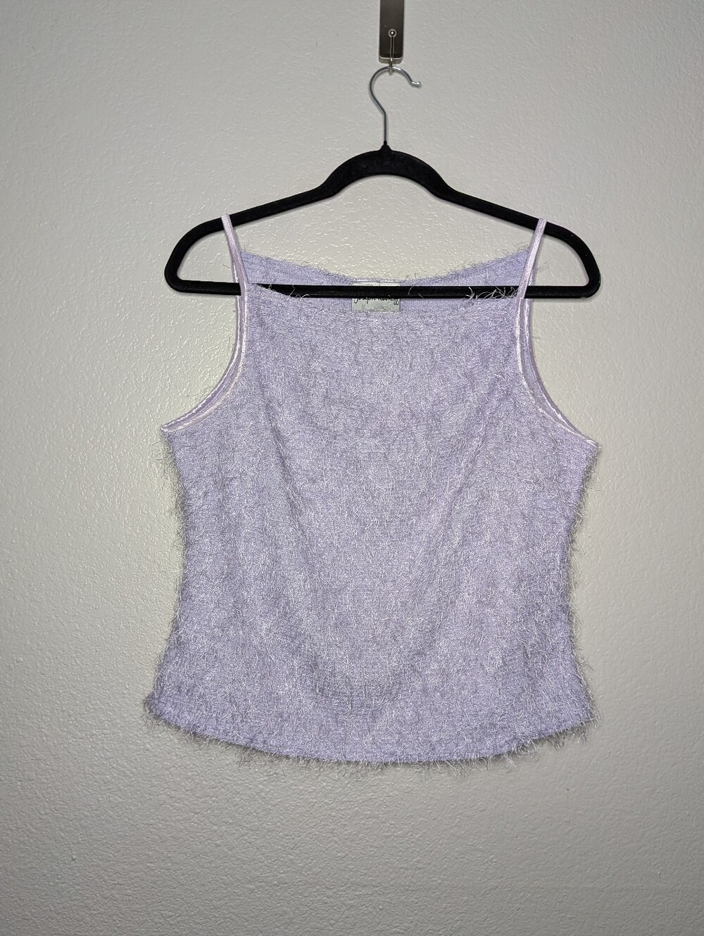 Joseph Ribkoff Soft Purple Lilac Vintage Y2K 90s Fuzzy Tank Top 12 L